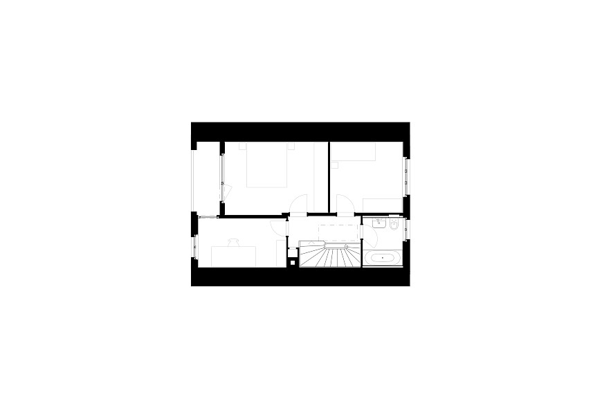 Umbau Reihenhaus Bruderholz Basel - Grundriss Erdgeschoss