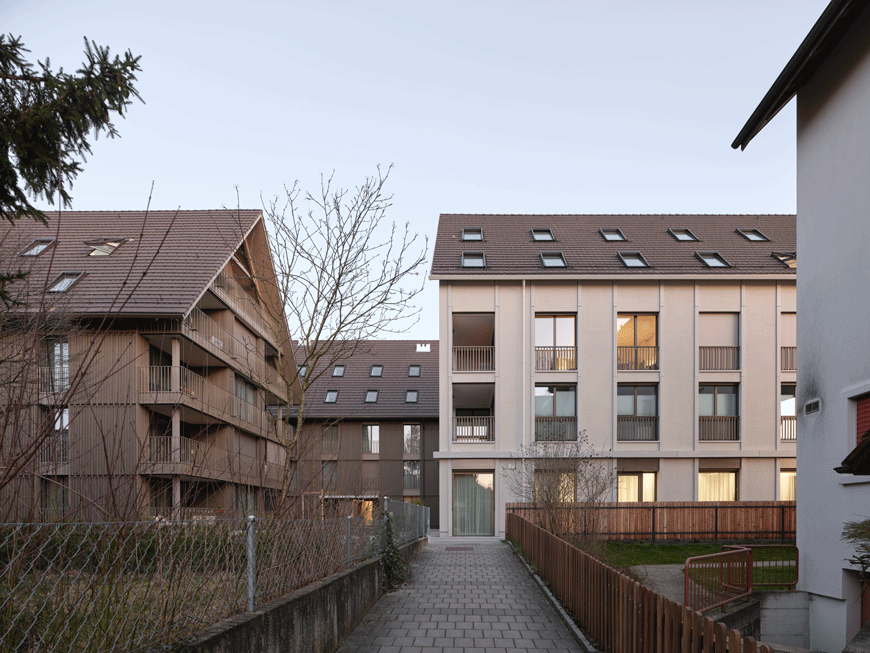 Ersatzneubau Zentrumweg, Niederhasli - Nordfassade